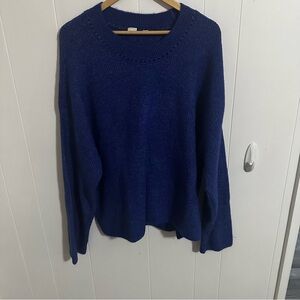 GAP Blue Crew Neck Sweater Knit Casual